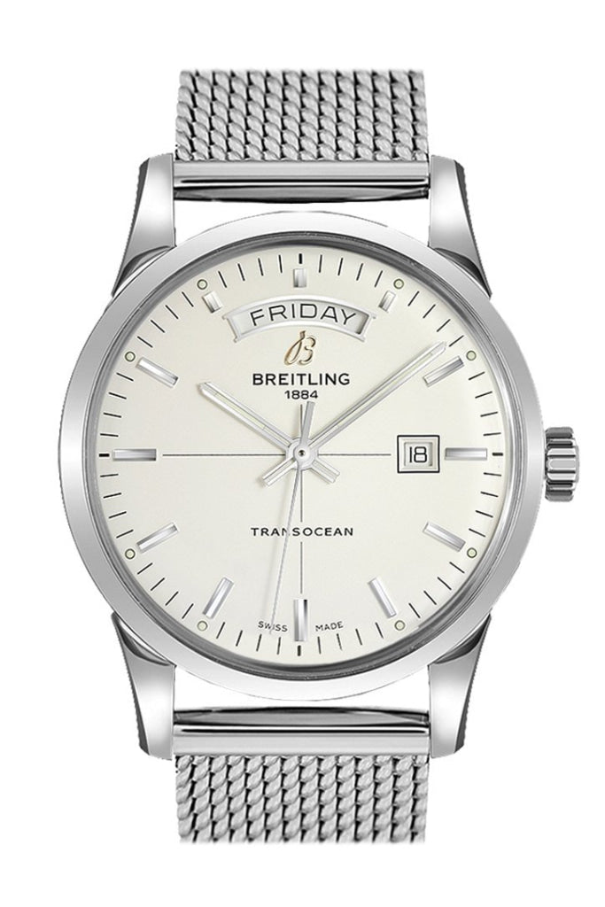 Breitling Transocean Day Date Men's Luxury Watch A4531012/G751 154A - Swiss Automatic Chronometer for Business & Formal Occasions