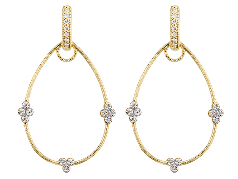Jude Frances Simple Provence Pear Earrings - Dainty Charm Frames for Women | Perfect for Weddings, Date Nights & Special Occasions