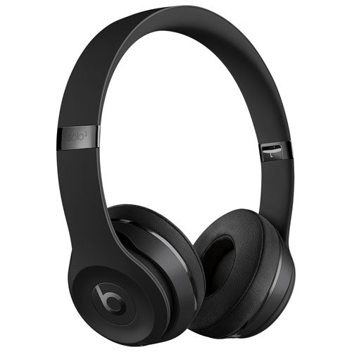 Beats Solo3 Wireless On-Ear Headphones - Matte Black (MX432LL/A) | Bluetooth, 40-Hour Battery Life, Fast Fuel Charging | Perfect for Travel, Workouts & Music Lovers