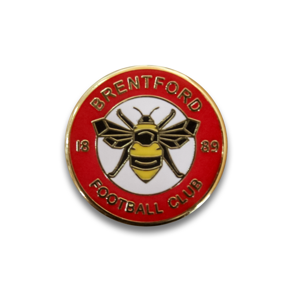 Brentford FC Pin Badge - Official Football Club Enamel Lapel Pin - Collectible Soccer Fan Accessory for Games, Gifts & Memorabilia