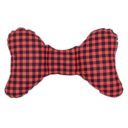 Baby Elephant Ears Head Support Pillow for Newborns - Soft Infant Headrest for Stroller, Car Seat, Swing & Bouncer - Breathable Cotton Buffalo Plaid Design - Perfect for Napping, Travel & Daily Use
