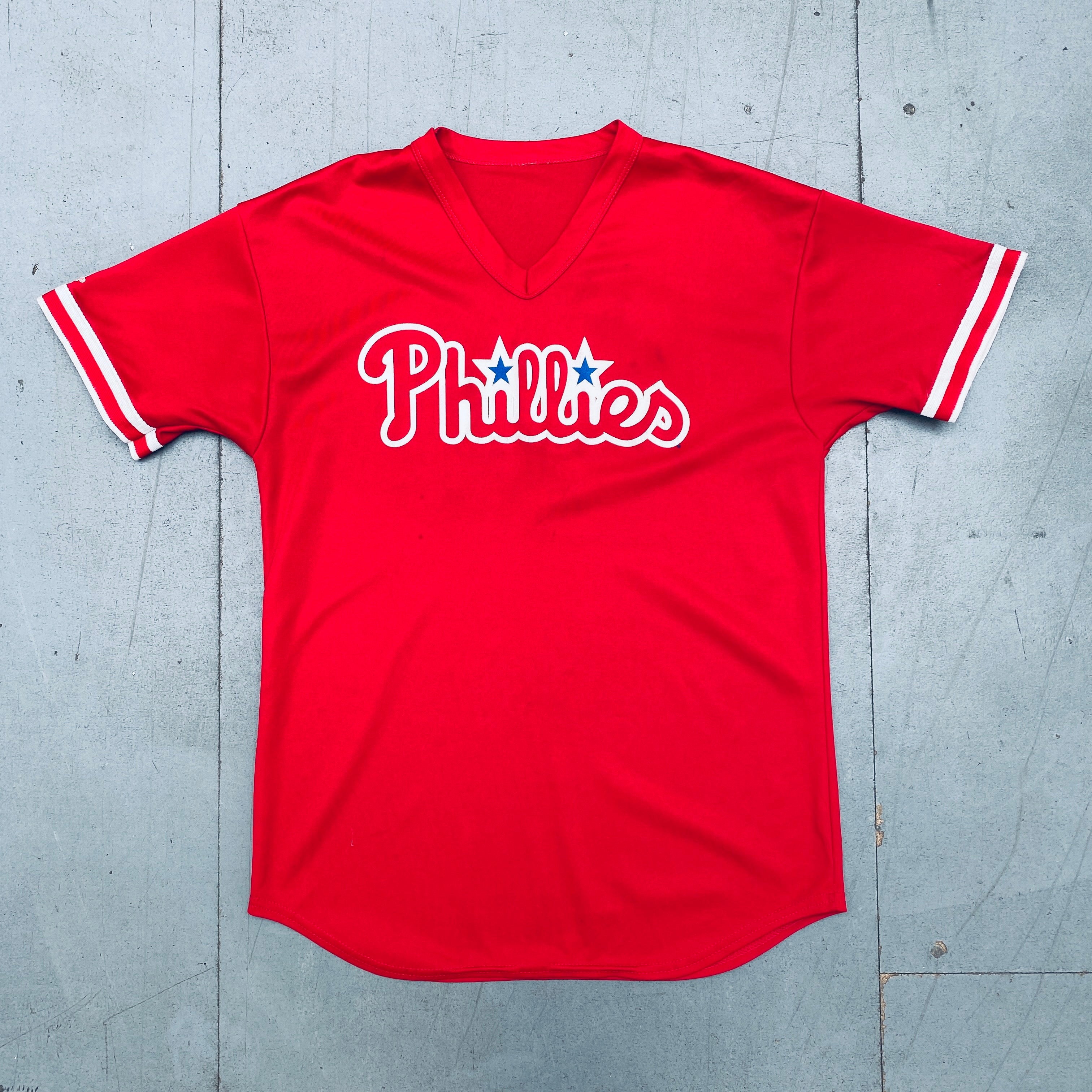 Philadelphia Phillies 2003 Majestic Batting Practice Jersey - Red #30, Size M | Authentic MLB Fan Gear for Games & Casual Wear