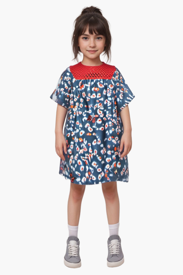 Imoga Selma Flutter Sleeve Girls Dress - Cute & Comfortable Summer Outfit for Toddlers & Kids - Perfect for Parties, Playdates & Family Photos