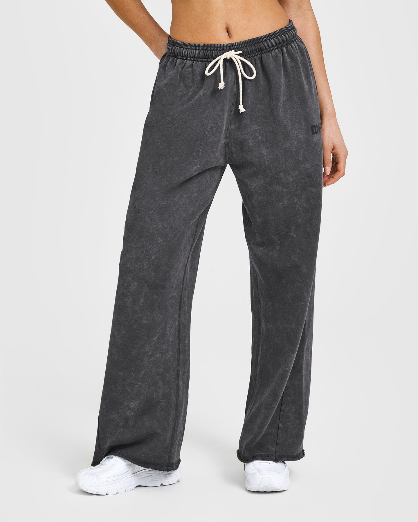 Raw Lounge Wide Leg Joggers for Women - Soft Comfortable High Waisted Loose Fit Jogger Pants | Perfect for Yoga, Lounging & Casual Wear | Coal Color