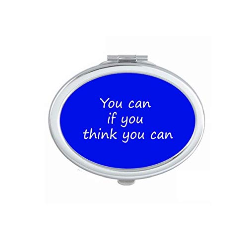 You Can If You Think You Can - DIYthinker Portable Folding Double-Sided Makeup Mirror with Stand | Perfect for Travel, Home Vanity & Professional Makeup Artists