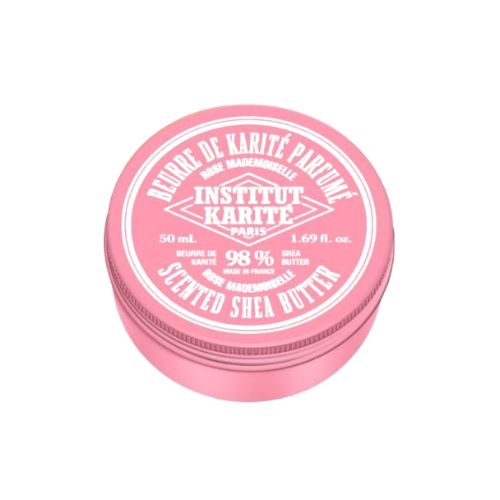 98% Pure Shea Butter with Rose Fragrance - Mademoiselle Moisturizing Cream for Dry Skin, Hair & Body Care - Perfect for Massage, DIY Beauty & Gift Giving