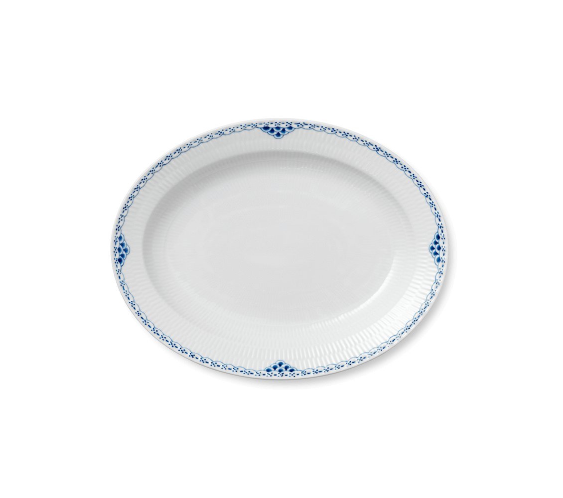 Elegant Princess Oval Platter - Premium Porcelain Serving Tray for Royal Tea Parties, Wedding Receptions & Special Occasions