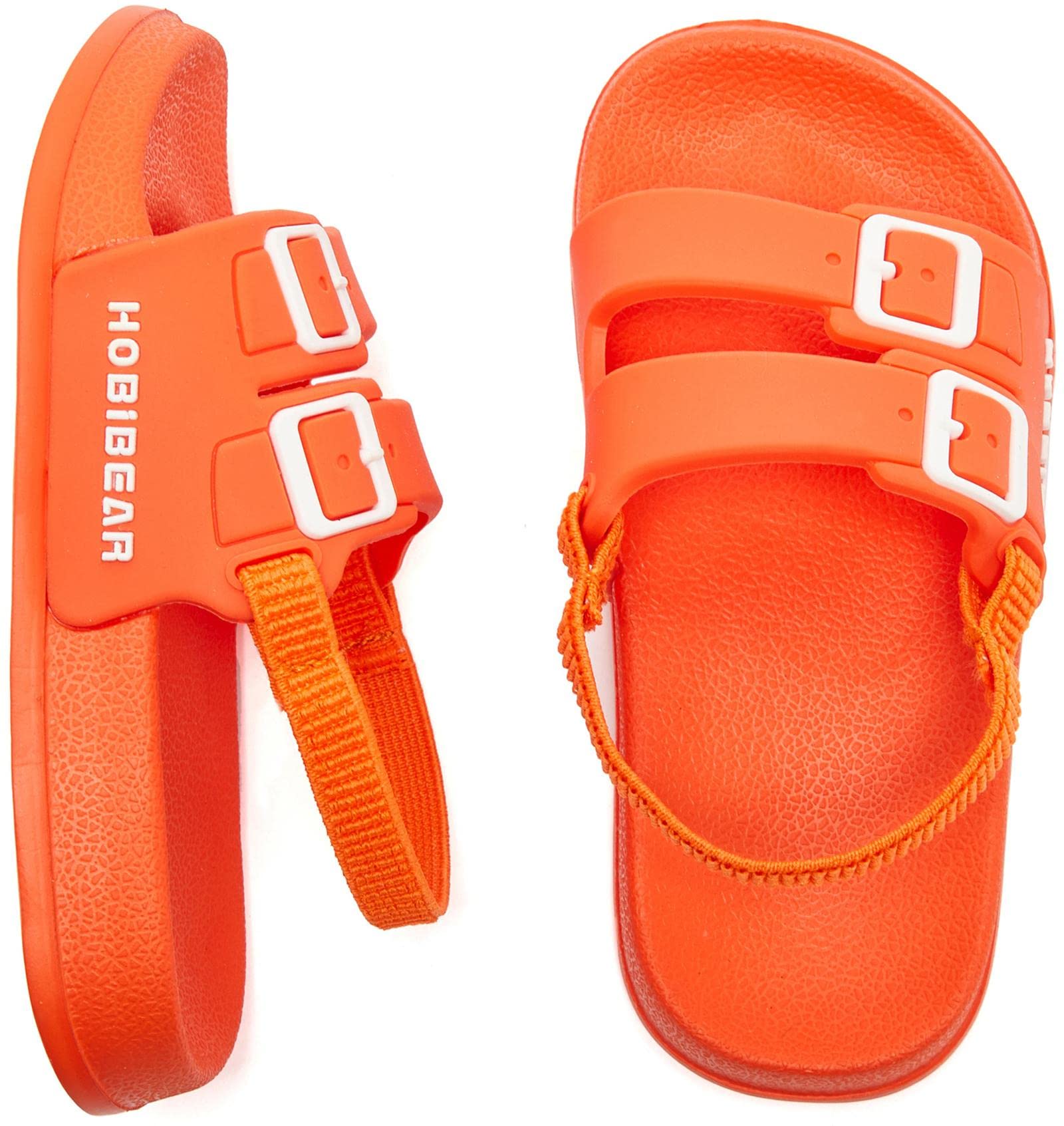 HOBIBEAR Toddler Boys Girls Water Shoes - Slip-On Sandals with Soft Footbed for Beach, Pool, and Outdoor Play | Non-Slip Comfortable Kids Slides for Summer Activities