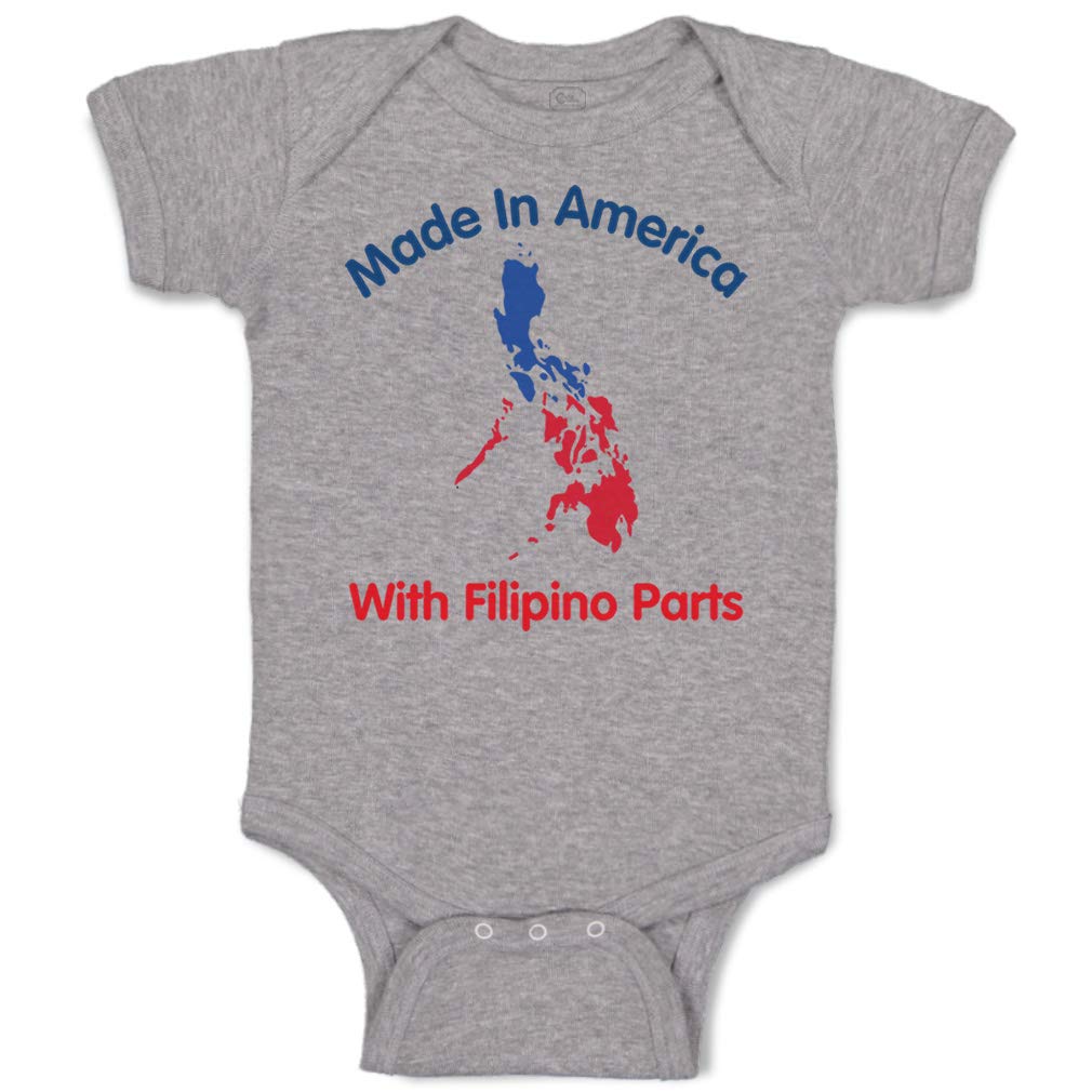 Custom Baby Bodysuit 100% Cotton - Made in USA | Funny Unisex Infant Onesie (12 Months) | Oxford Gray Design - Perfect for Photoshoots, Birthday Gifts & Everyday Wear