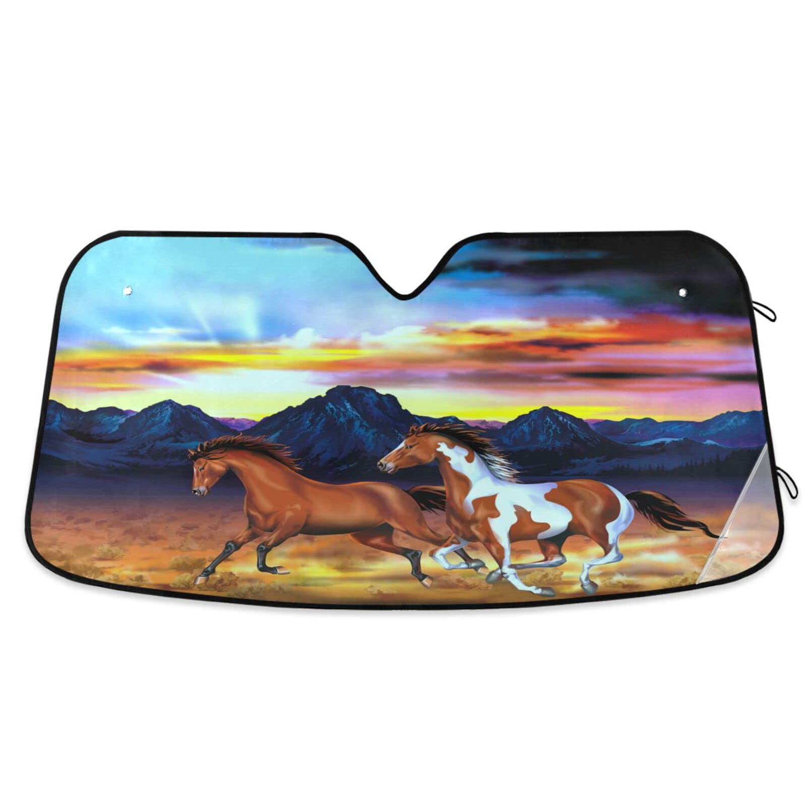 Foldable Reflective Car Windshield Sun Shade - UV Protection Sun Visor for SUV & Trucks | Keep Vehicle Cool | Perfect for Road Trips & Parking