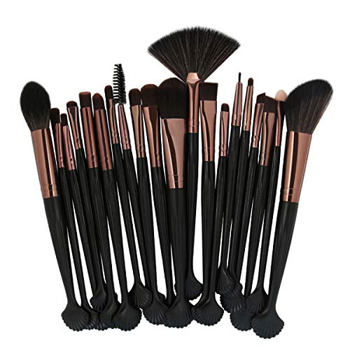 iFCOW 12-Piece Makeup Brush Set - Professional Foundation, Concealer, Eyeshadow & Powder Brushes for Flawless Makeup Application - Perfect for Travel, Home & Salon Use