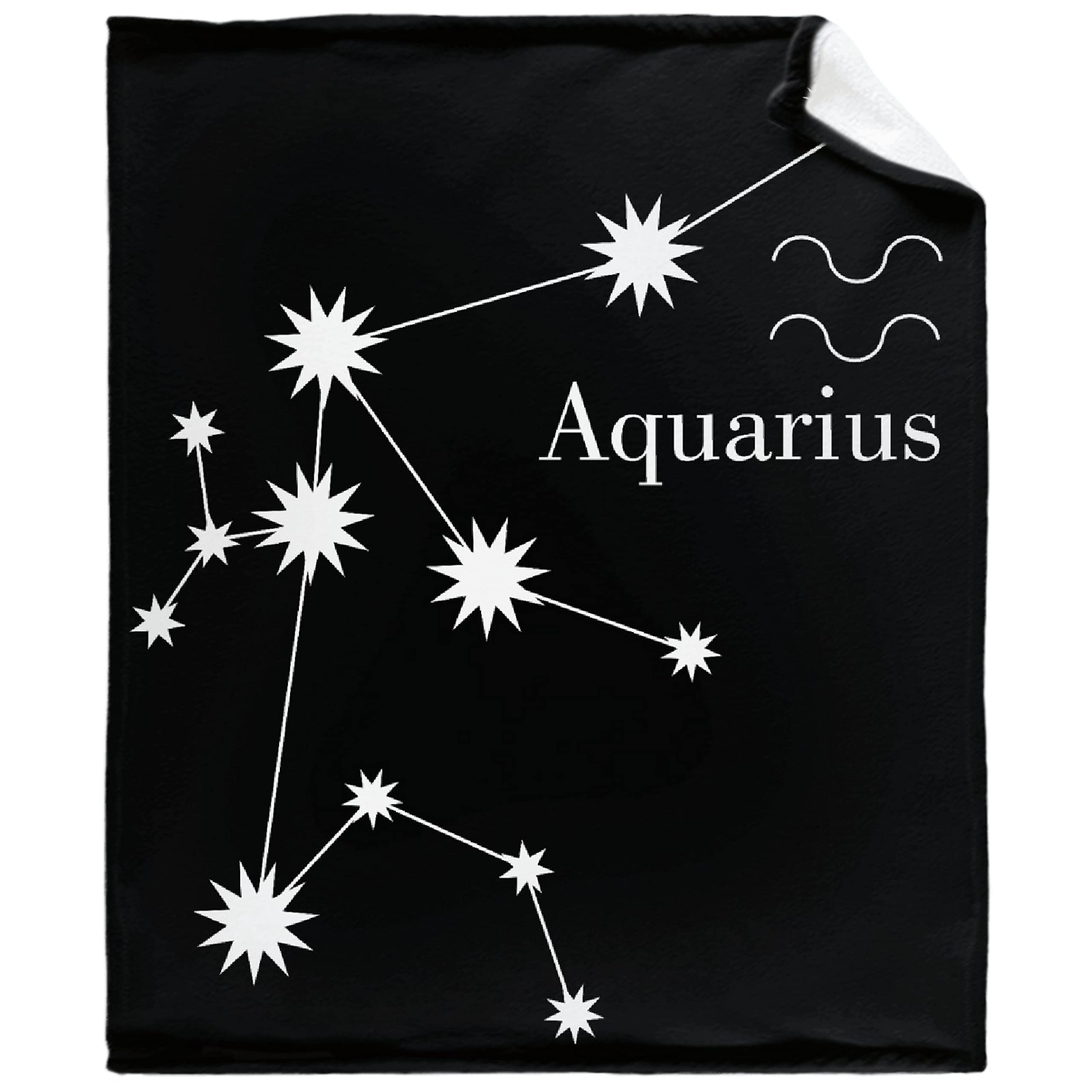 Soft Cozy Aquarius Fleece Blanket Throw - Lightweight Plush Fuzzy Blanket 90x120 Inches for Couch, Sofa & Bed - Perfect for Family Movie Nights, Winter Snuggling & Home Decor