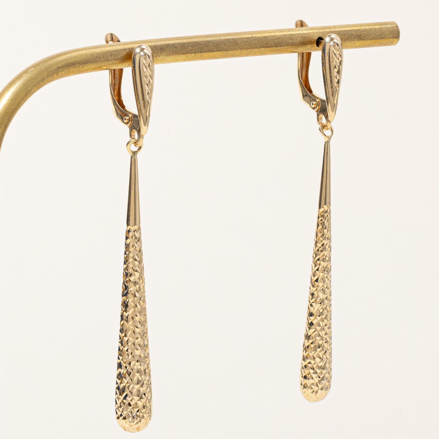 14K Yellow Gold Drop Earrings for Women - Elegant Dangling Jewelry Gift for Birthday, Anniversary & Special Occasions
