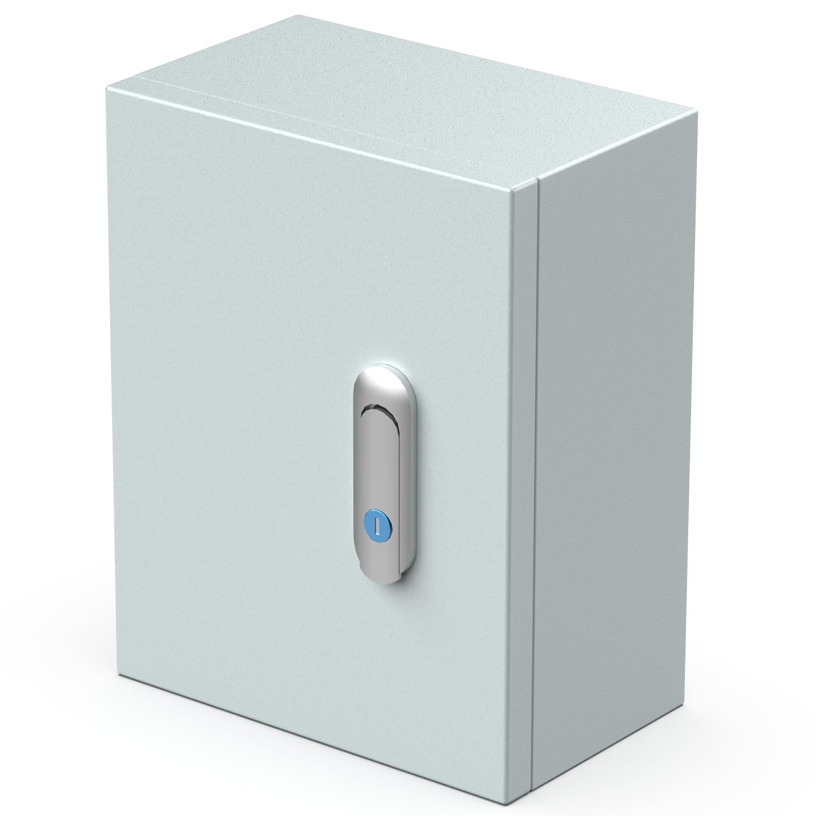 Heavy Duty Steel Electrical Junction Box - 9.8x11.8x5.9 Inch Waterproof Indoor/Outdoor Enclosure for Charging Stations, Wall Mounted Dustproof Metal Lock Box - Perfect for Home, Garage & Industrial Electrical Installations