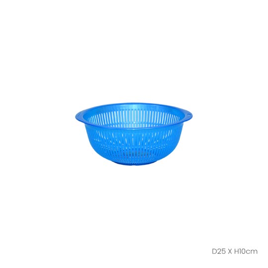 Stainless Steel Round Colander No.6 (5502) - Perfect for Draining Pasta, Washing Vegetables & Fruits - Durable Kitchen Strainer for Cooking & Food Prep