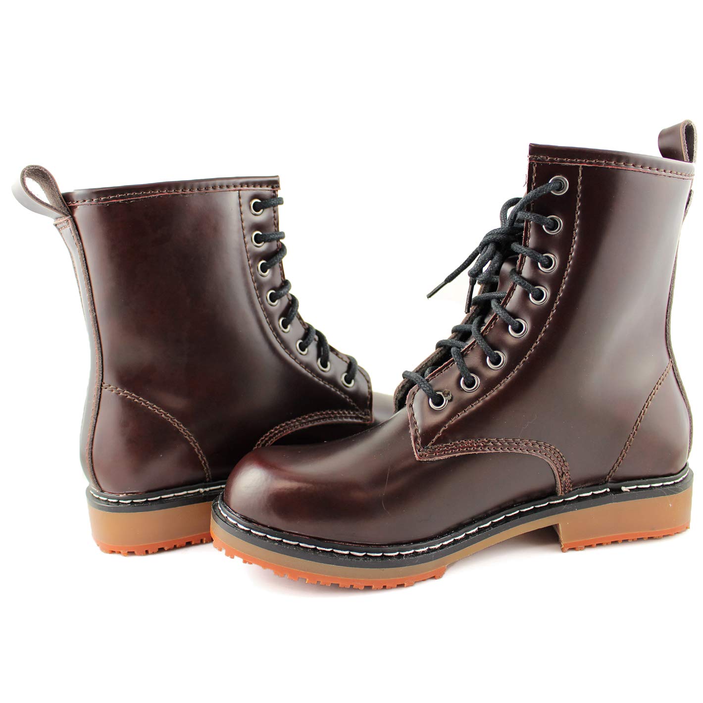 Laforst Women's Non-Slip Leather Boots - Waterproof Winter Ankle Boots for Walking, Hiking & Outdoor Activities