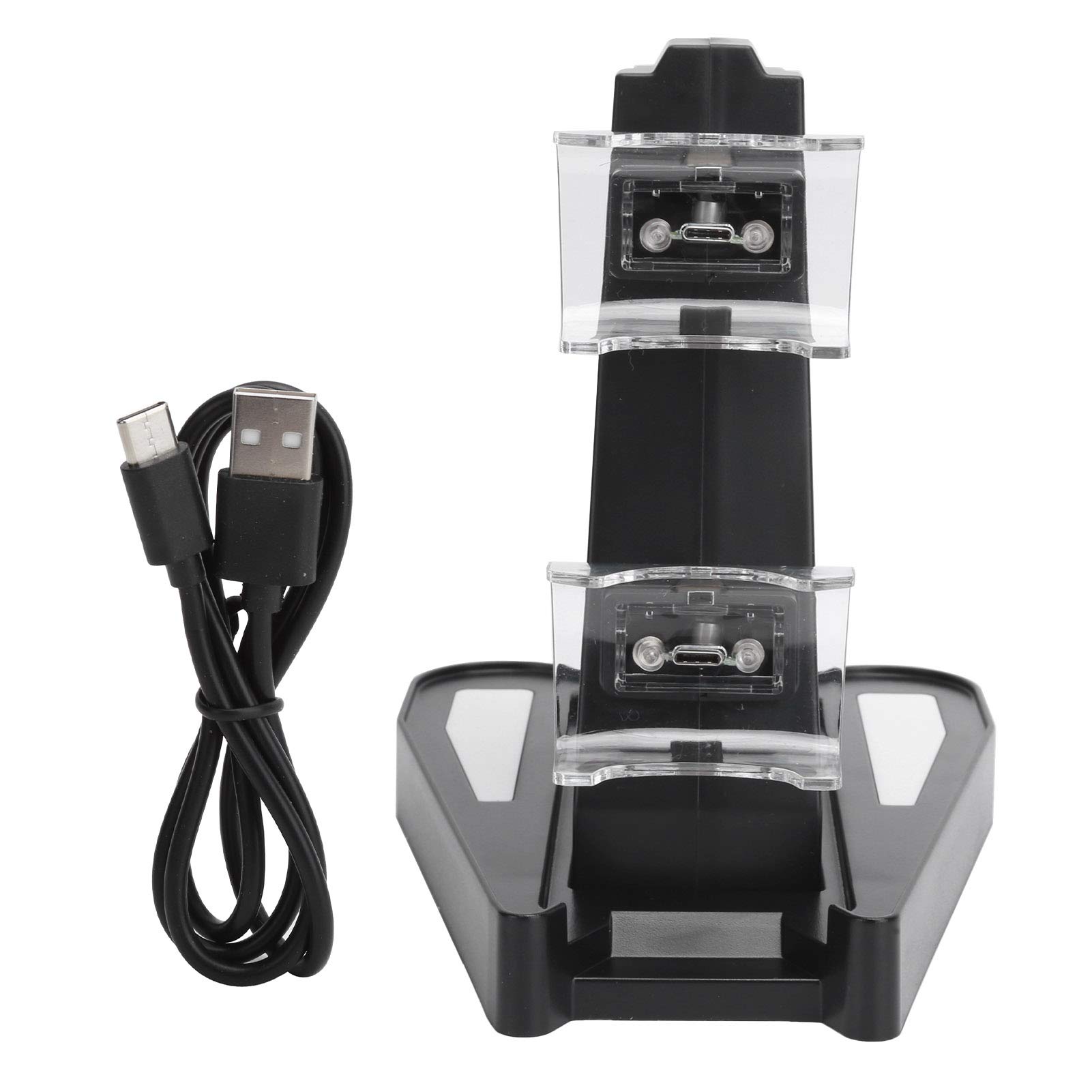 Yunseity Dual Port Fast Charging Dock for Playstation 5 Controller - PS5 Charging Stand Station with LED Indicator | Perfect for Gaming Setup & Nighttime Charging