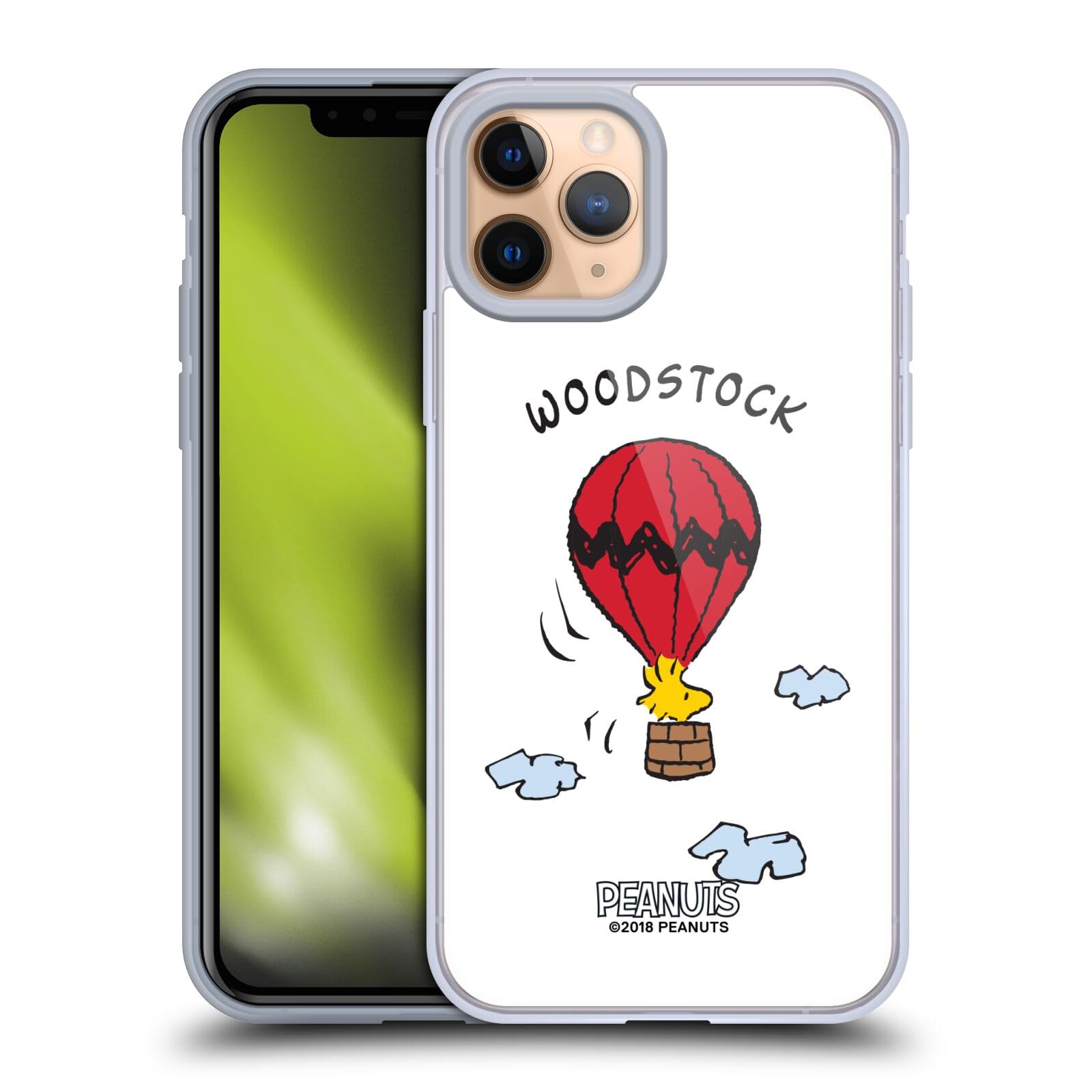Officially Licensed Peanuts Woodstock Soft Gel Case for Apple iPhone 11 Pro - Cute Cartoon Character Phone Cover, Durable Shockproof Protection - Perfect for School, Work & Everyday Use