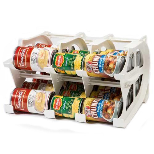 FIFO Mini Can Tracker - 30 Can Capacity | First In First Out Rotation System | Compact Pantry Organizer for 4