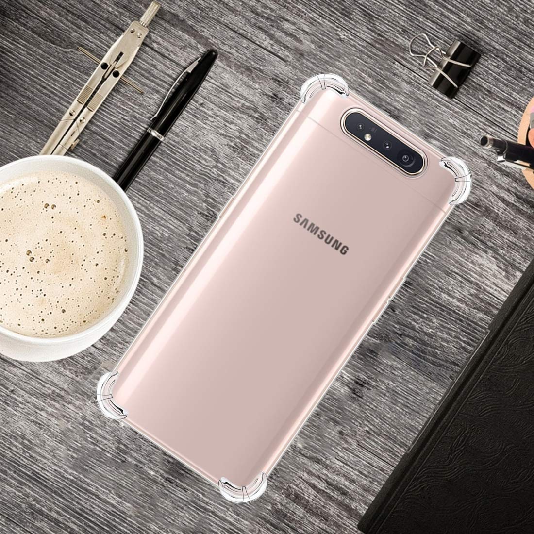 Samsung Galaxy A80 / A90 Phone Case - Ultra Thin Transparent TPU Cover with Four-Corner Anti-Drop Protection | Durable & Lightweight for Everyday Use | Perfect for Work, Travel, and Outdoor Activities