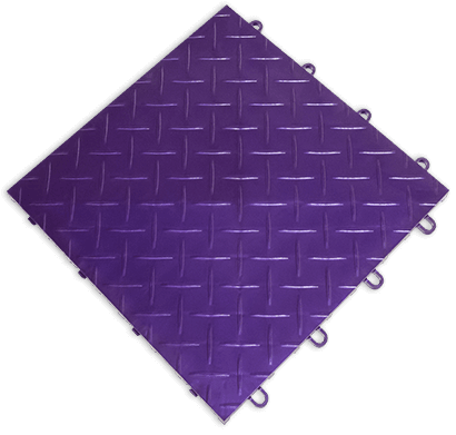 RACEDECK Diamond Original Diamond Plate Tread Garage Flooring System - Durable Interlocking Tiles for Home Garage, Workshop & Commercial Spaces | Easy Installation & Heavy-Duty Protection