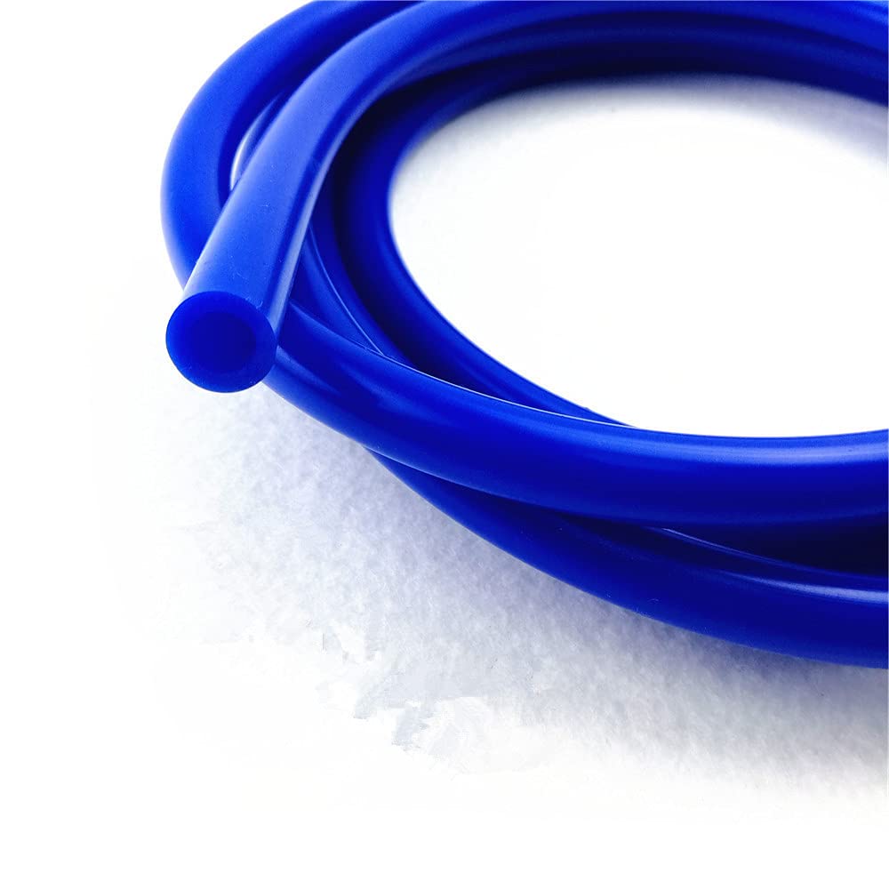 High Performance 4mm ID Silicone Vacuum Hose - 1.5M Blue Automotive Replacement Hose with Fittings Kit for Fluid Power Systems | Perfect for Machinery, Automotive Repair & Industrial Applications