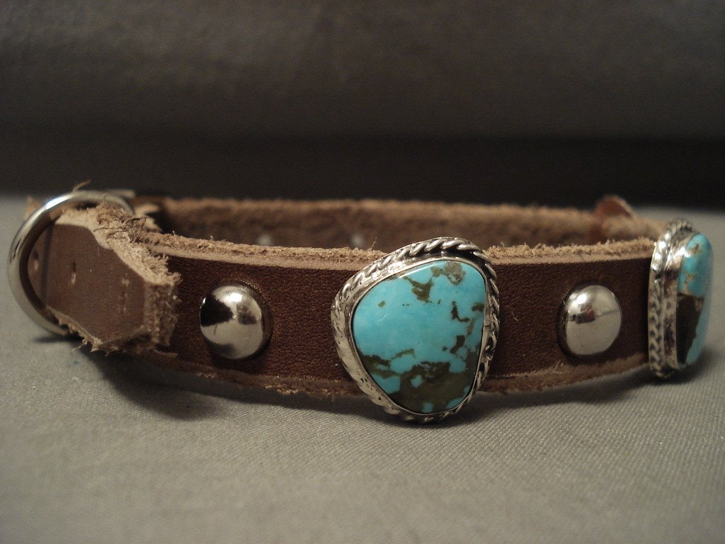 Authentic Navajo Sterling Silver Turquoise Native American Jewelry Dog Collar Necklace - Perfect for Boho Fashion & Southwest Style Accessories