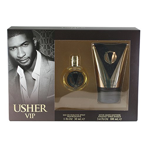 Usher VIP 2-Piece Cologne Gift Set for Men - Eau De Toilette & After Shave Balm - Perfect Birthday, Anniversary & Valentine's Day Present