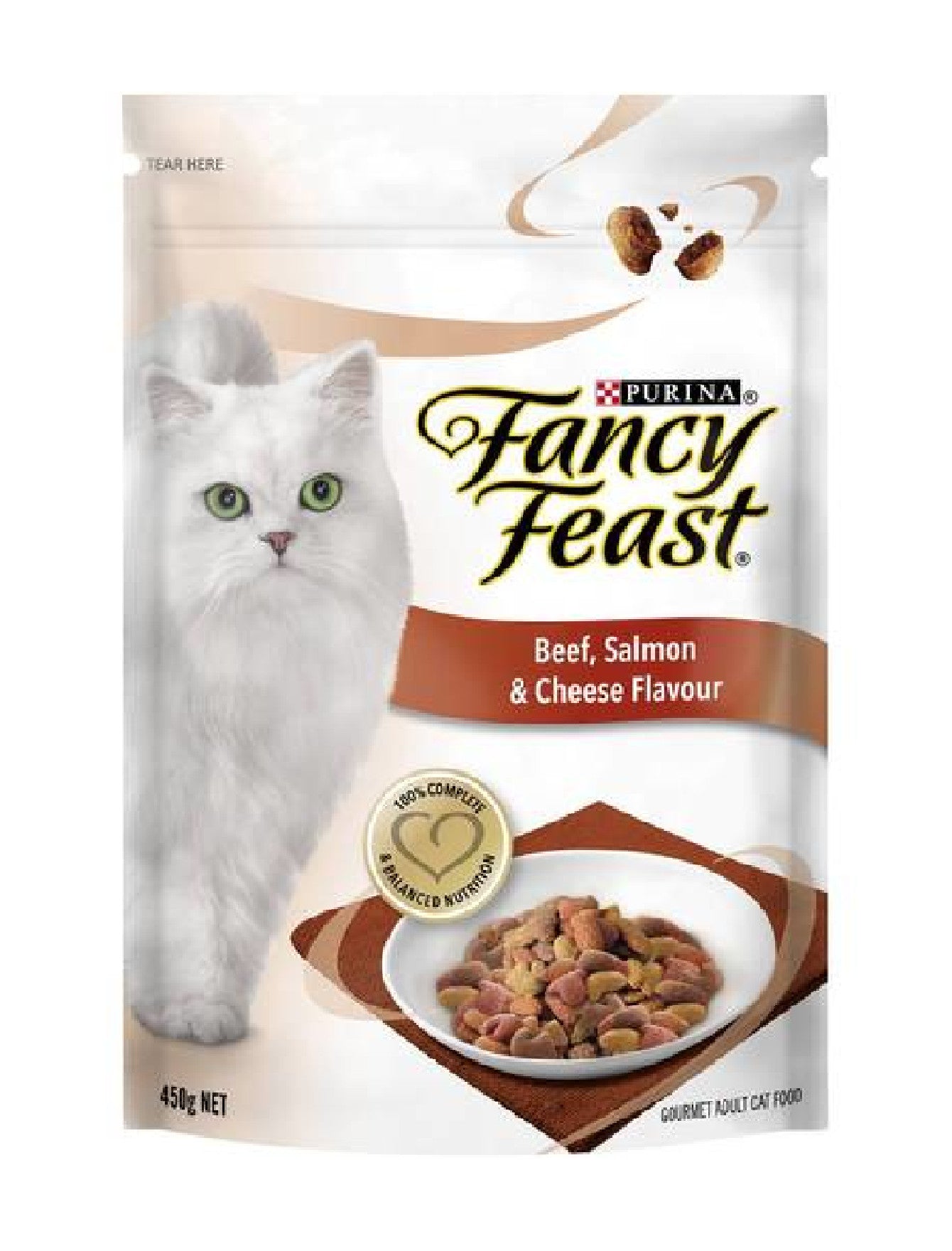 Fancy Feast Beef, Salmon & Cheese Flavor Dry Cat Food 1.4kg (3.08 lb) - Premium Protein Blend for Adult Cats - Perfect for Mealtime & Treat Rewards