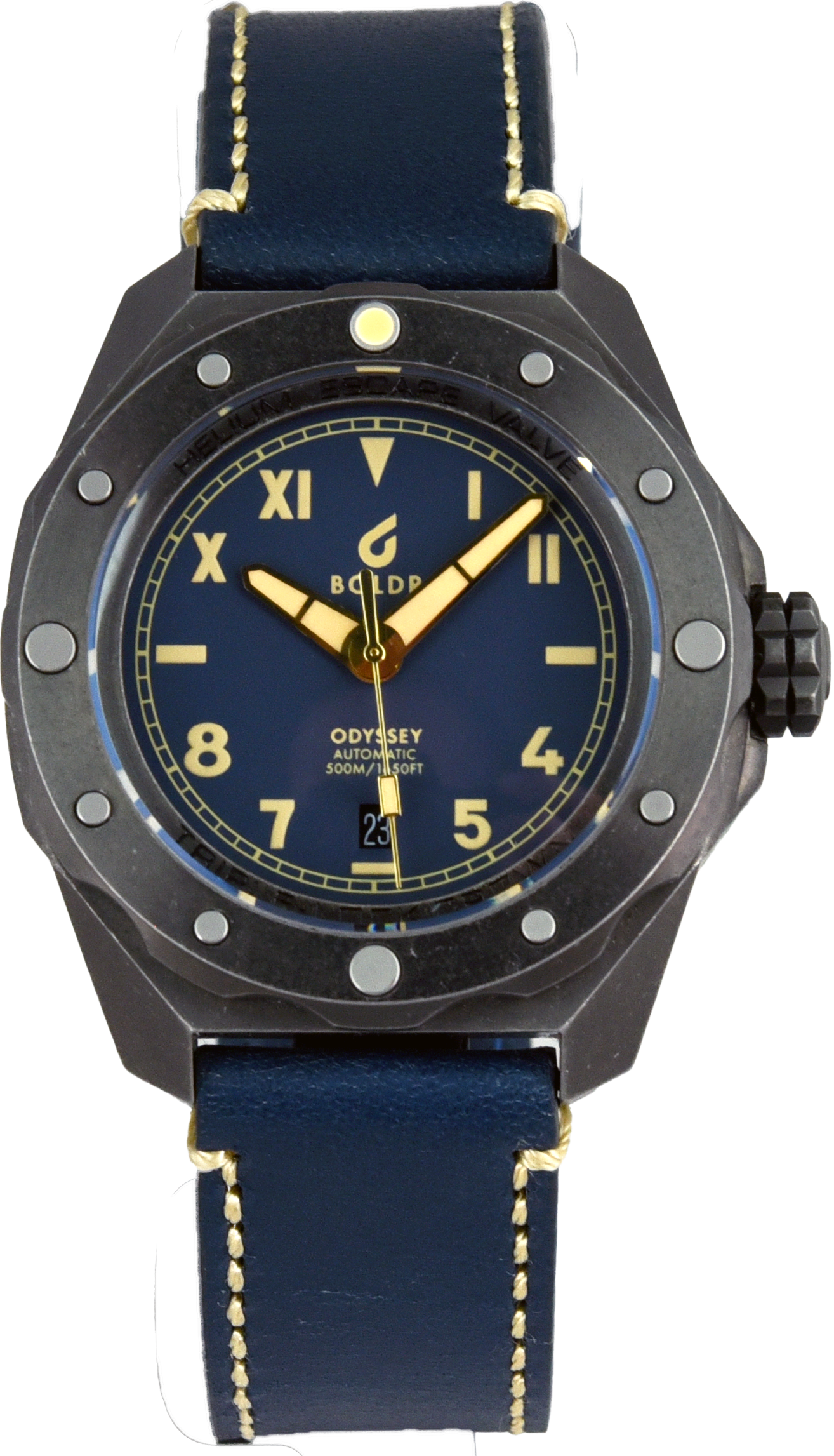 BOLDR Odyssey Cali Navy Watch - Premium Pre-Owned Diver's Timepiece for Men | Perfect for Water Sports, Outdoor Adventures & Everyday Wear