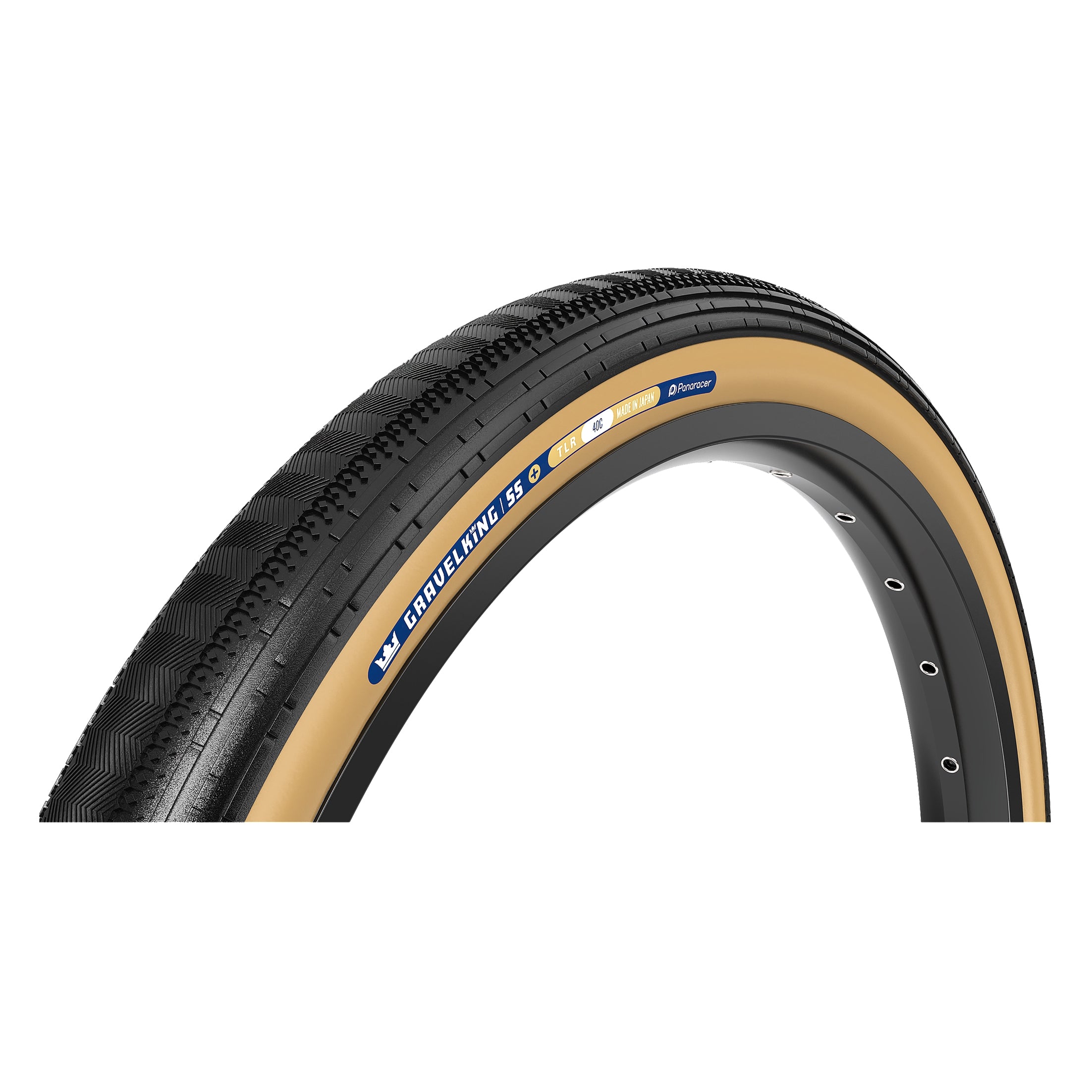 Panaracer GravelKing SS+ Folding Bike Tire - 27.5x1.9 (650Bx48) Tubeless Ready Black/Brown - Premium Gravel & All-Road Cycling Tires for Adventure Riding and Commuting