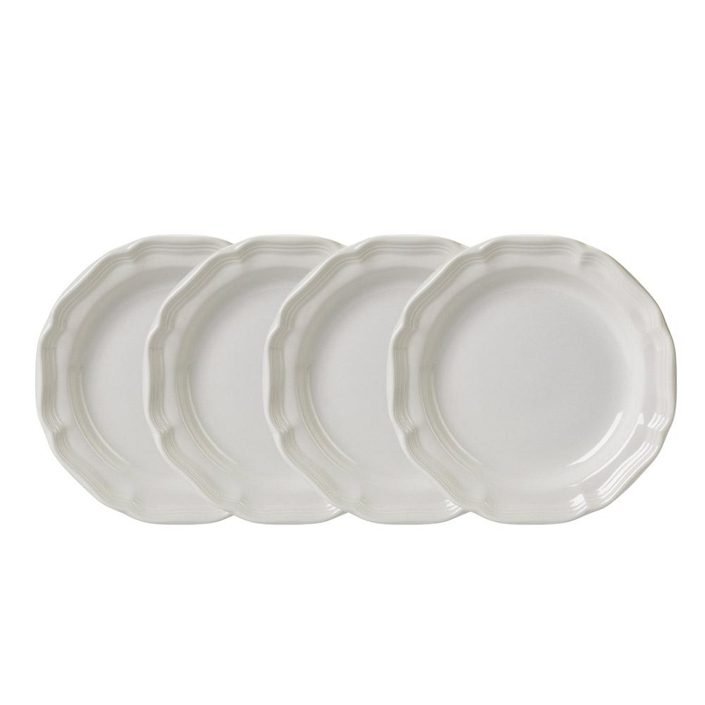 French Countryside® Set of 4 Bread and Butter Plates - Elegant Dinnerware for Rustic Dining, Perfect for Breakfast, Tea Parties & Farmhouse Decor