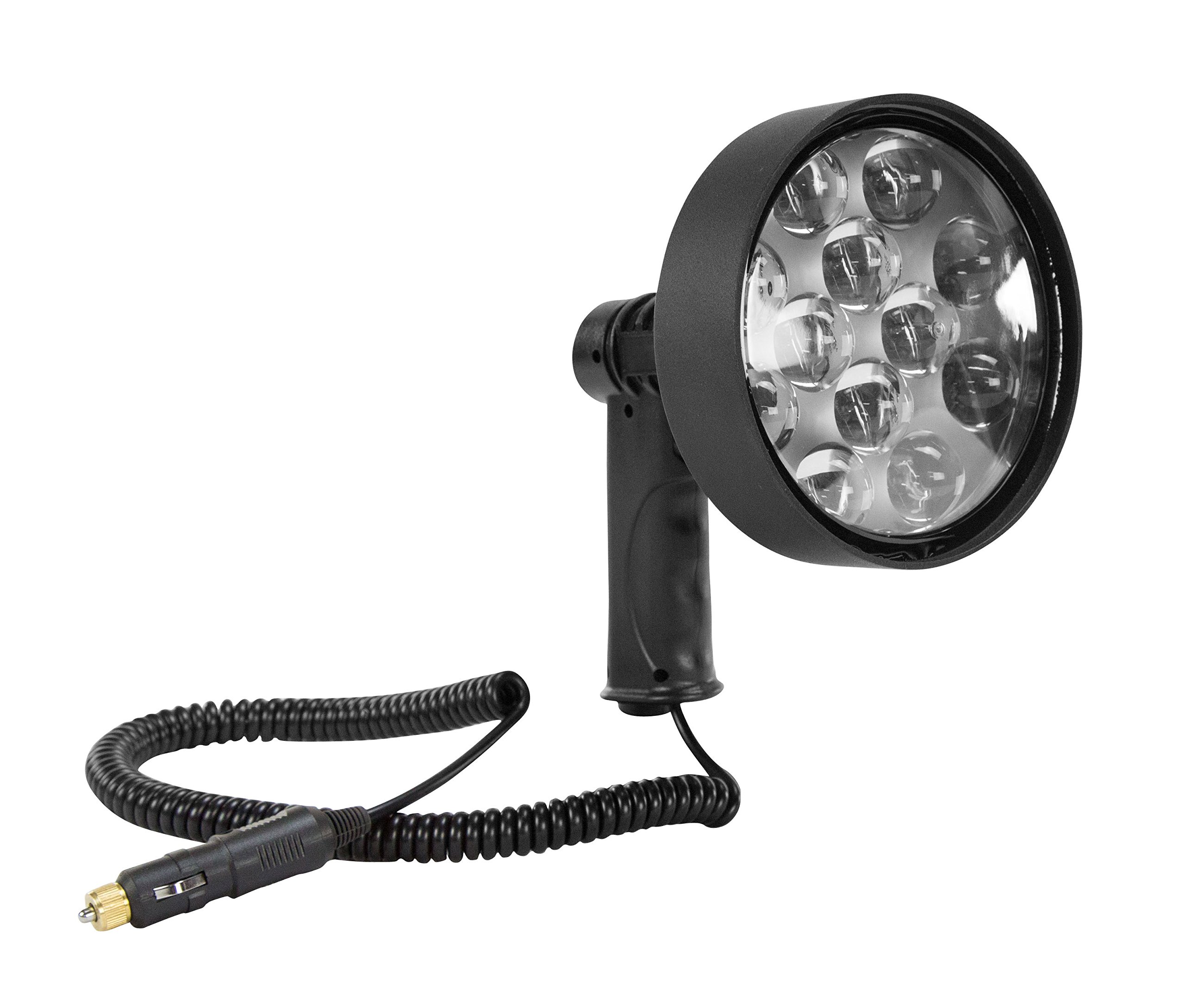 10 Million Candlepower LED Spotlight - 36W Rechargeable Pistol Grip Flashlight - 1600ft Long Range Beam - 2000 Lumens Bright Light for Camping, Hunting, Emergency & Outdoor Adventures