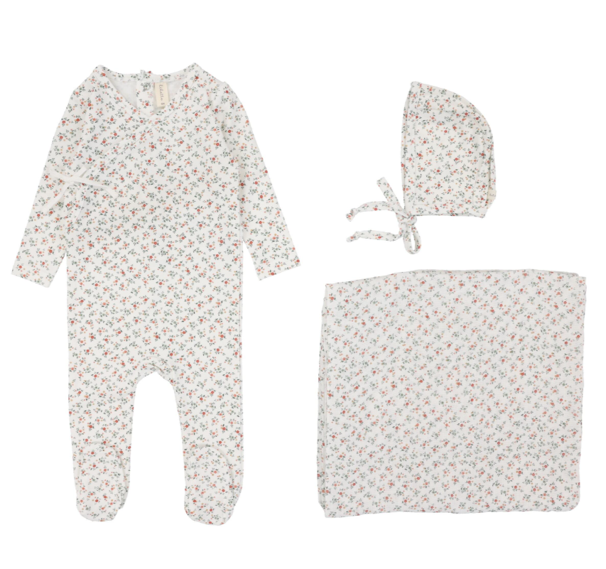 LILETTE BOUQUET Floral Layette Set for Newborn to 6 Months - Soft Baby Clothes Gift Set for Girls, Perfect for Photoshoots, Christenings & Special Occasions