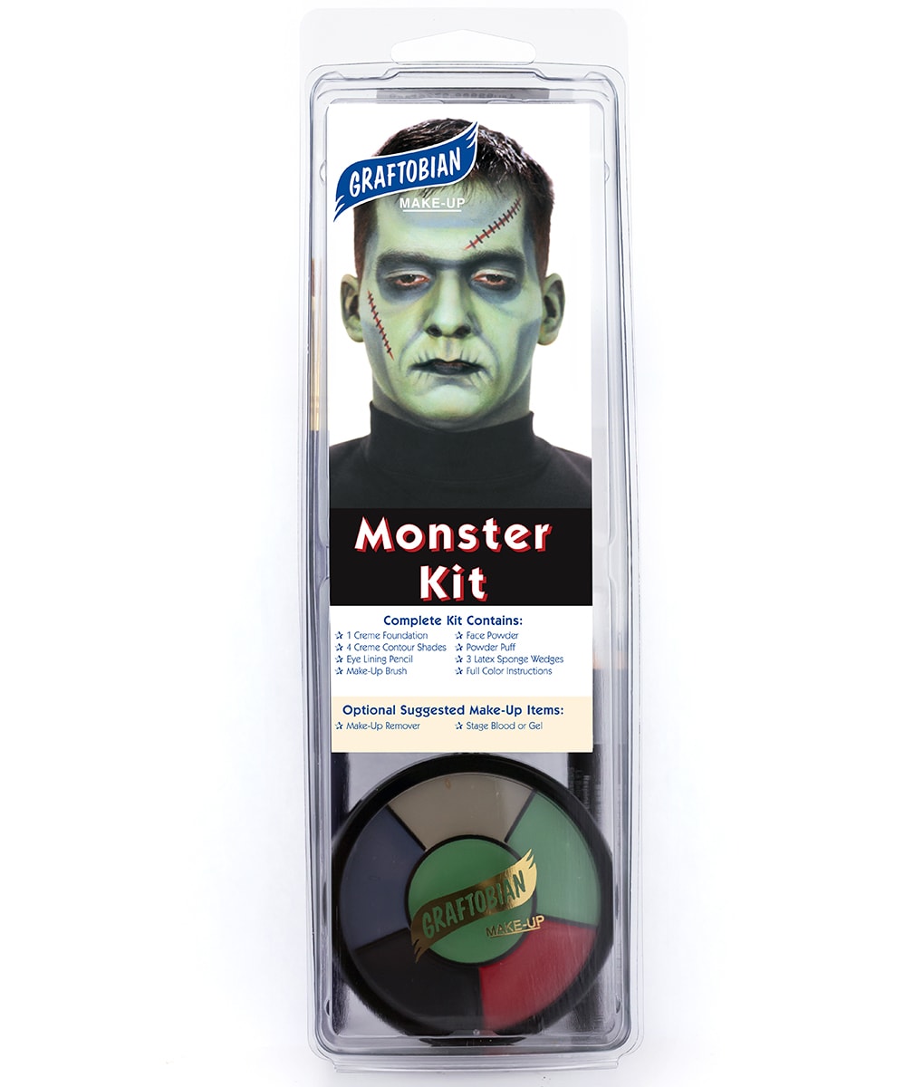 Professional Monster Makeup Kit for Halloween & Cosplay - High-Quality SFX Special Effects Makeup Set for Costume Parties, Theater & Film