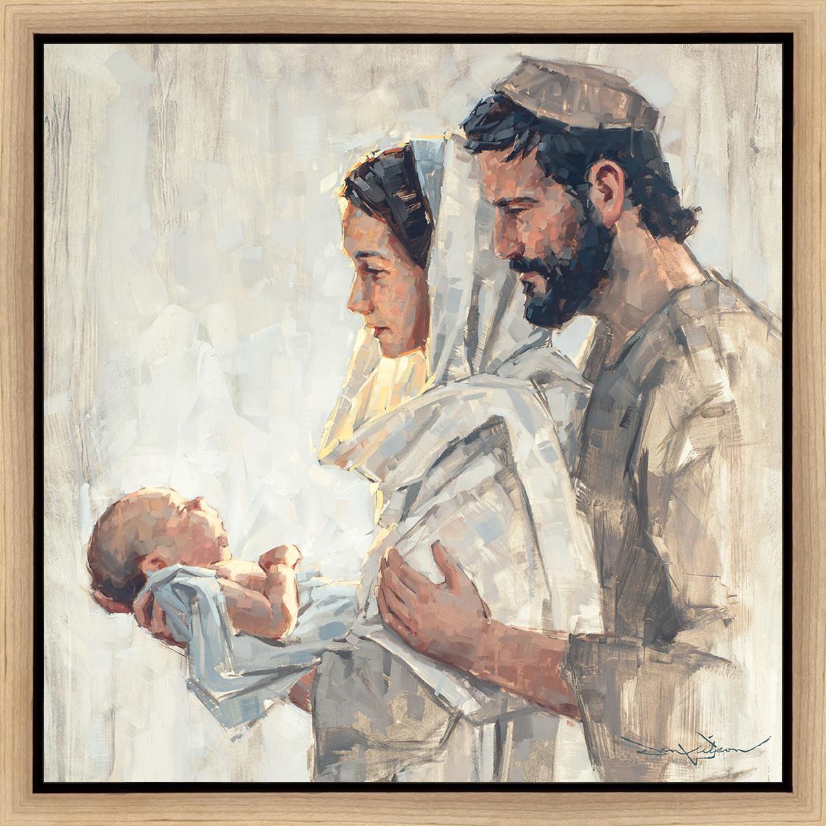 A Light Unto Us Gallery Wrap Canvas - Premium Handmade Wall Art for Home Decor, Living Room, Bedroom & Office | Perfect Gift for Housewarming, Wedding & Holidays