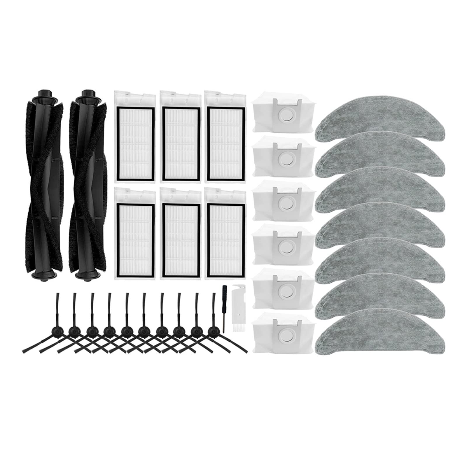 MATTLEY Robot Vacuum Parts for ROIDMI EVE Plus - Dust Bags, Filters & Mops | Home Cleaning Accessories
