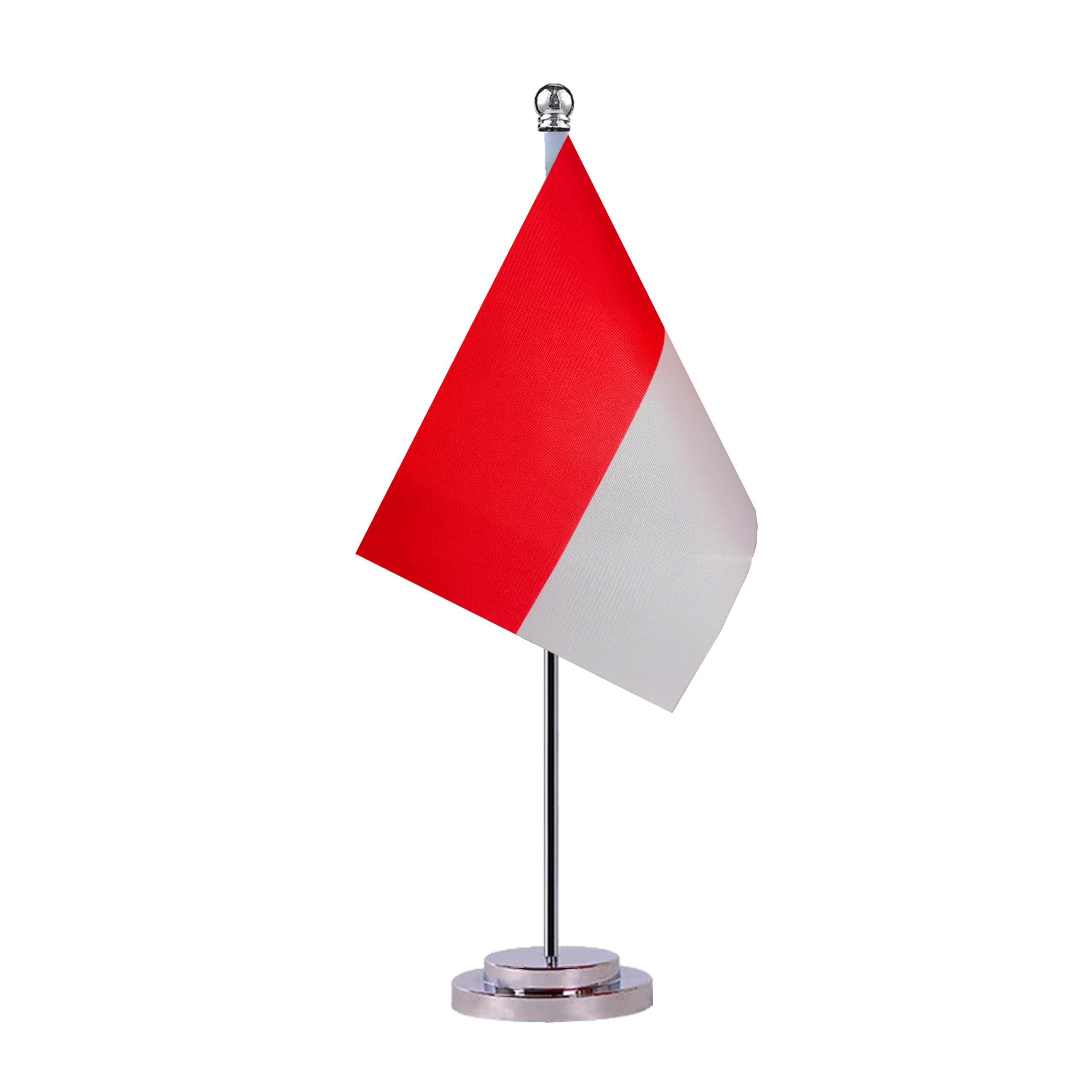 Mini Indonesia Indonesian Desk Flag - Small Table & Desktop Miniature Flag for Office Decoration, International World Country Flags for Festival Events & Celebrations - Perfect for Home, Office & Party Decor