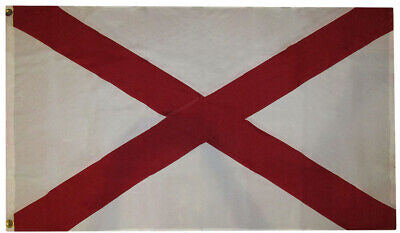 Alabama 4'x6' Embroidered Flag - Premium ROUGH TEX® Cotton - Perfect for Outdoor Display, Home Decor & Patriotic Events