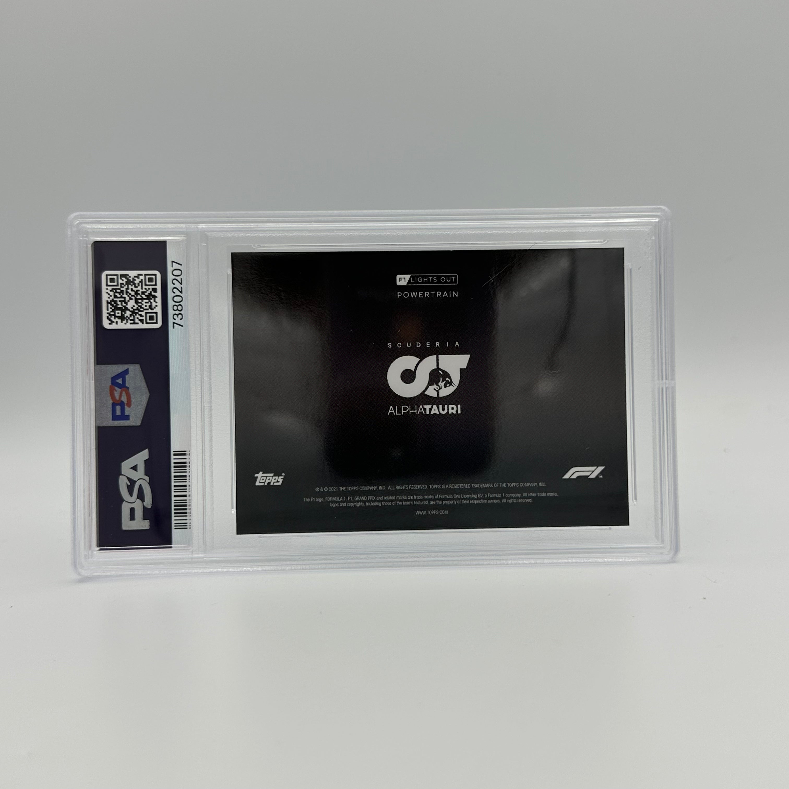 PSA 10 Graded 70/99 Scuderia AlphaTauri F1 Power Train Blue Racing Card - Perfect for F1 Collectors & Racing Memorabilia Displays