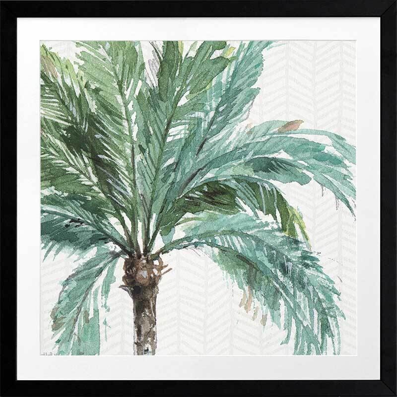 Date Palm I Framed Art Print - Tropical Wall Decor for Living Room, Bedroom & Office - Perfect for Beach House & Boho Style Interiors