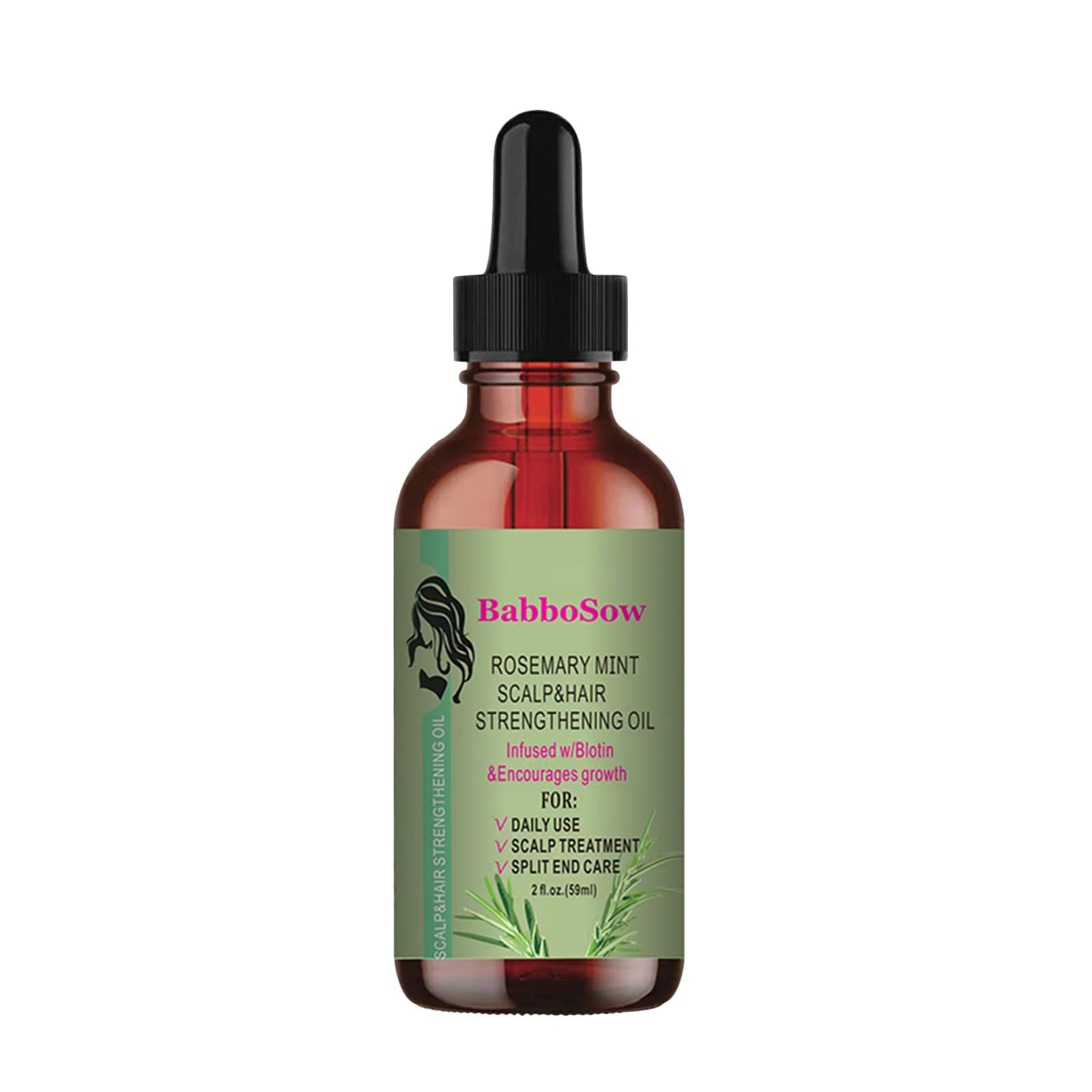 Best Hair Care Essential Oil for Nourishment & Growth - 60ml Fragrant Dharma Protector Oil (Black) - Perfect for Dry, Damaged Hair & Scalp Massage