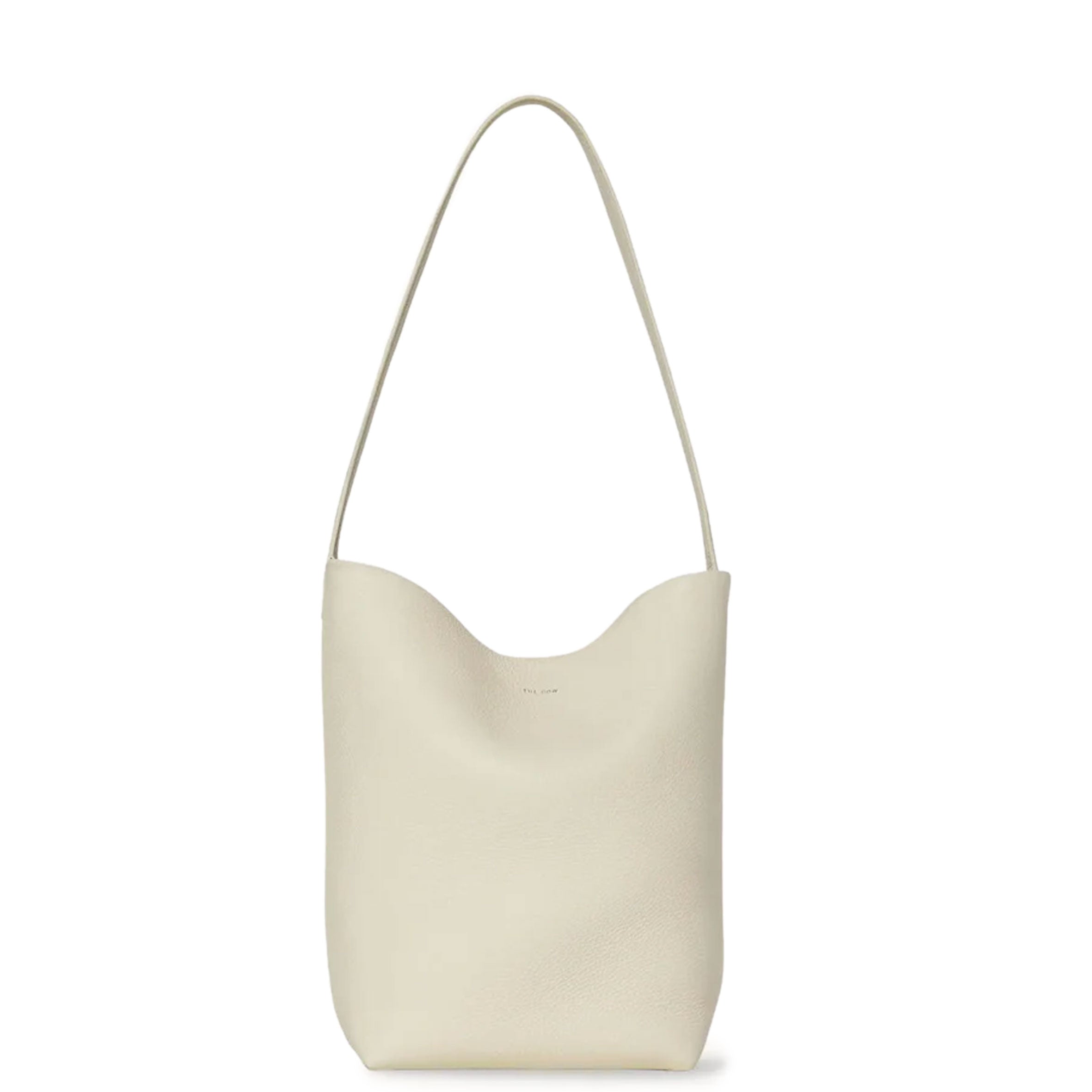 Premium Park Tote Bag - Medium Grained Leather Handbag in Ivory | Stylish Women's Shoulder Bag for Work, Travel & Everyday Use