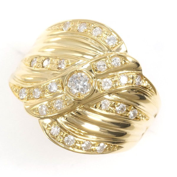 18K Yellow Gold Diamond Ring for Women - Elegant Solitaire Engagement & Wedding Band - Perfect for Proposals, Anniversaries, and Special Occasions