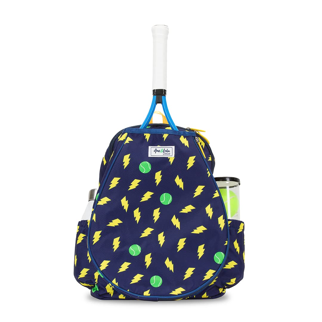 Ame & Lulu Little Love Tennis Backpack for Kids - Cute Sports School Bag with Insulated Pocket - Perfect for Tennis Practice, School, Travel & Daily Use