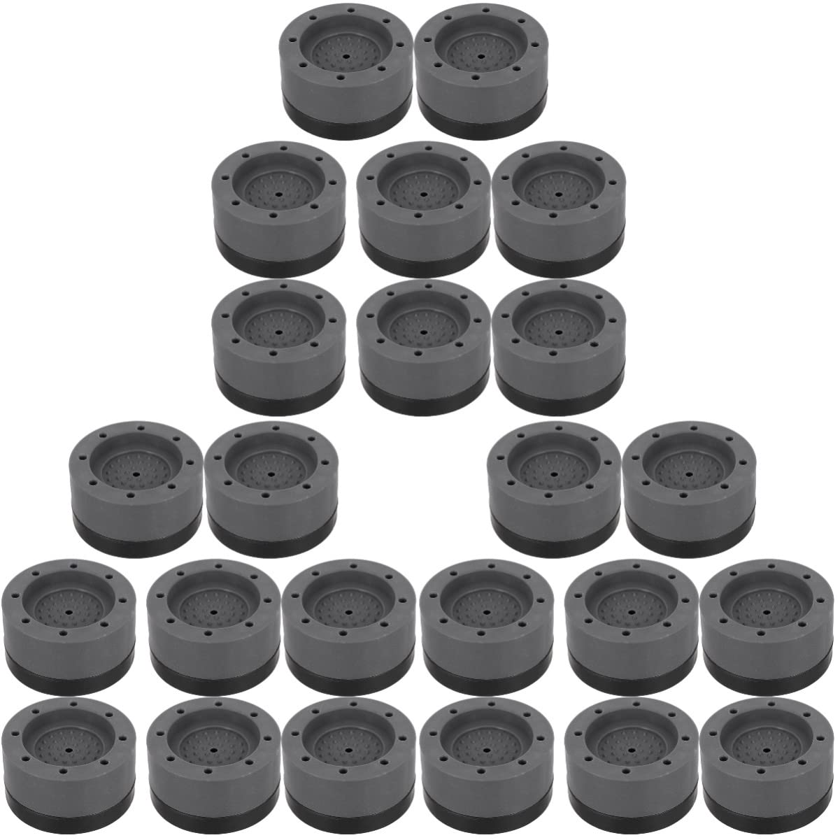 24-Pack Mobestech Anti-Vibration Refrigerator & Washing Machine Support Pads - Noise Reduction Feet for Appliances - Perfect for Home, Apartment & Laundry Room Use