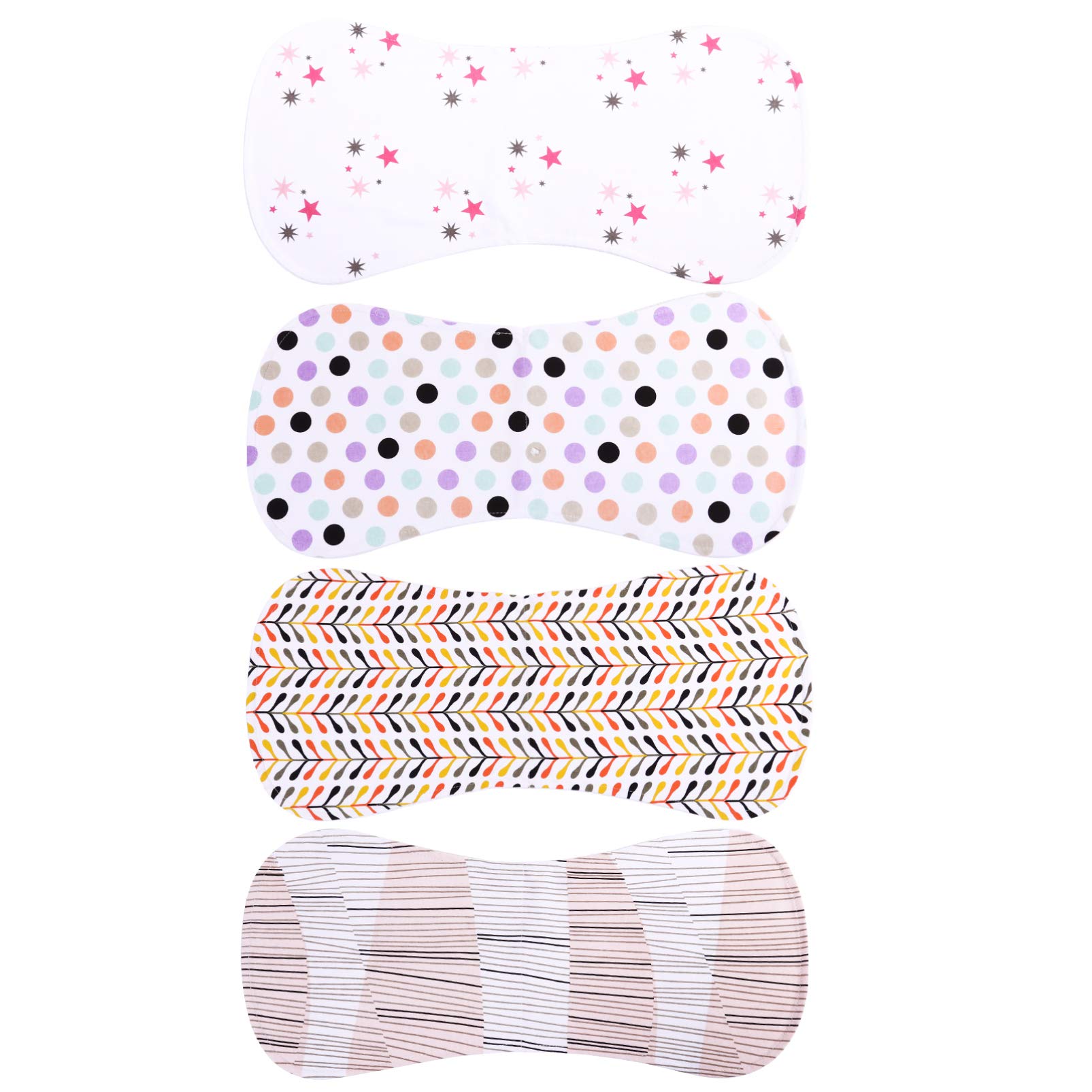 Milisten Baby Boy & Girl Clothes Set - Soft Newborn Outfits with Burp Cloths & Bibs - Perfect for Infant Care, Nursing, and Photo Shoots