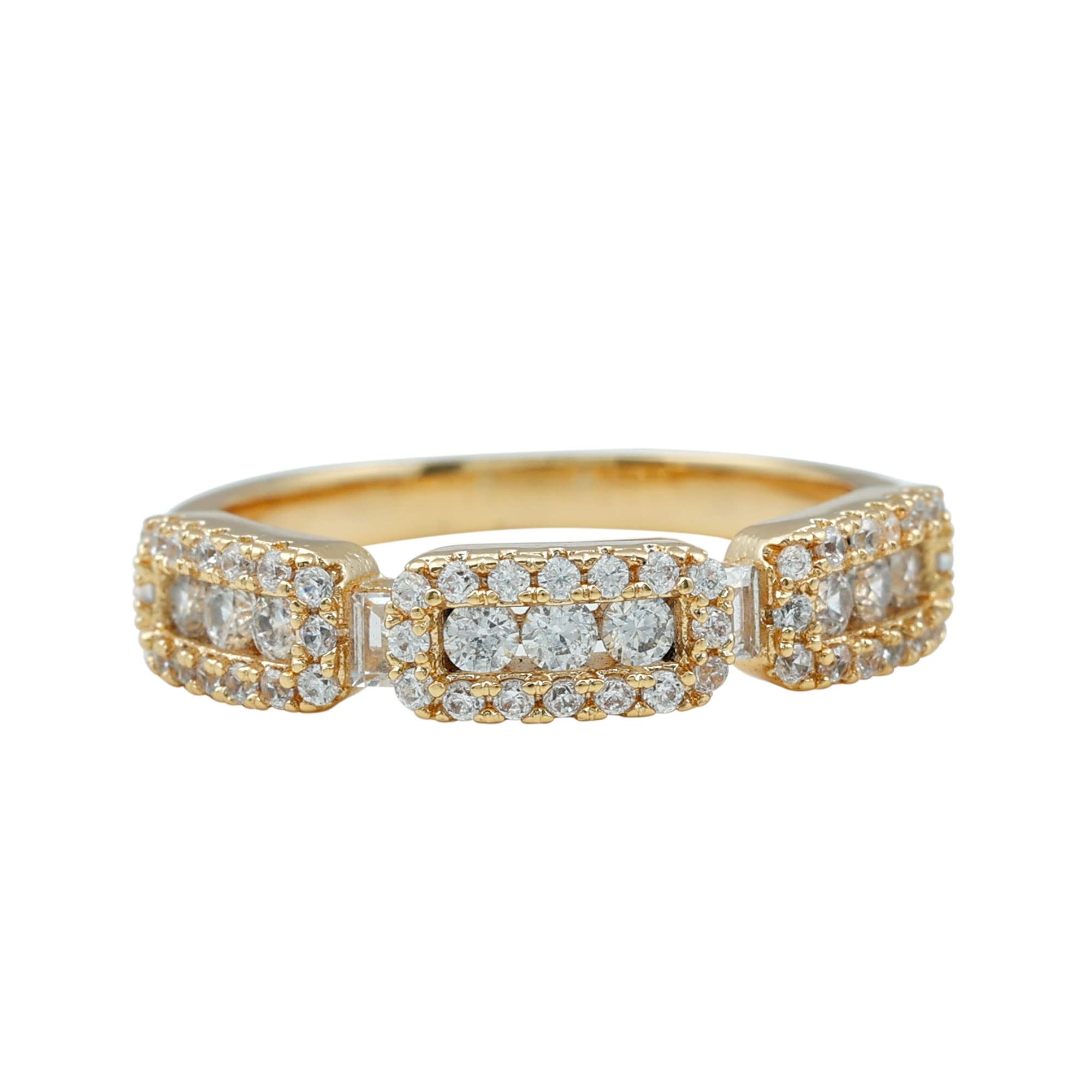 1.25 CT Diamond Half Eternity Ring - 14K Solid Gold April Birthstone Ring for Women | Elegant Designer Wedding Band, Anniversary Gift for Her | Perfect for Engagement, Valentine's Day & Special Occasions