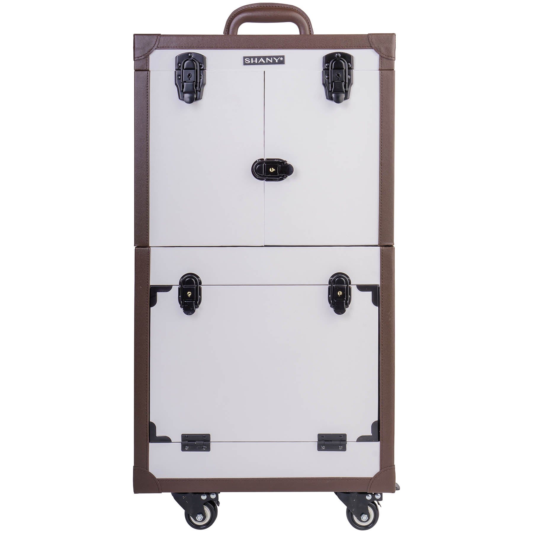 Professional REBEL Makeup Artists Multifunctional Cosmetic Trolley Train Case - Portable Beauty Storage Organizer for Salon, Travel & On-The-Go Makeup Artists
