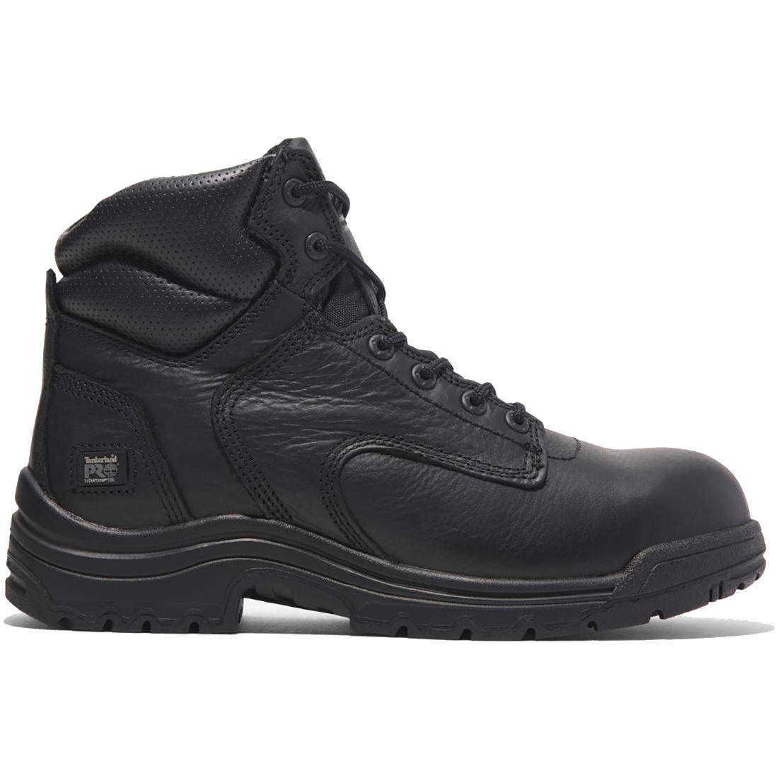 Titan 6 Inch Composite Toe Work Boots for Men - Black Safety Shoes for Construction, Warehouse & Outdoor Work | ASTM F2413 Certified